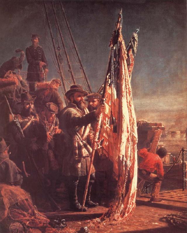 Thomas Waterman Wood The Return of the Flags 1865 Norge oil painting art
